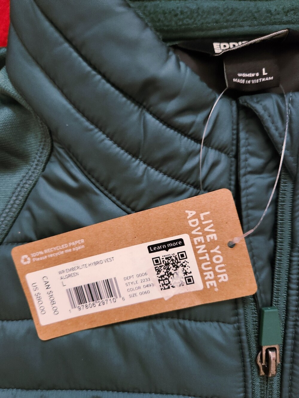 Eddie Bauer Emberlite Hybrid Vest - Alpine Green - Picture 3 of 12